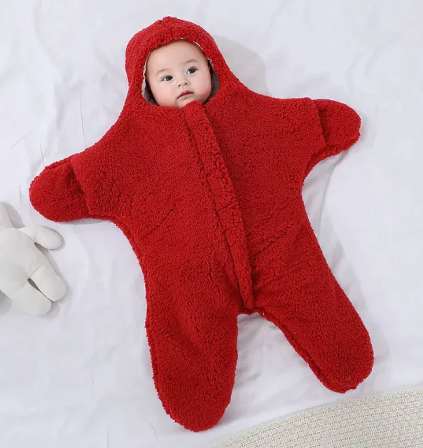 Baby Starfish Onesie, Cozy Newborn Sleeping Bag