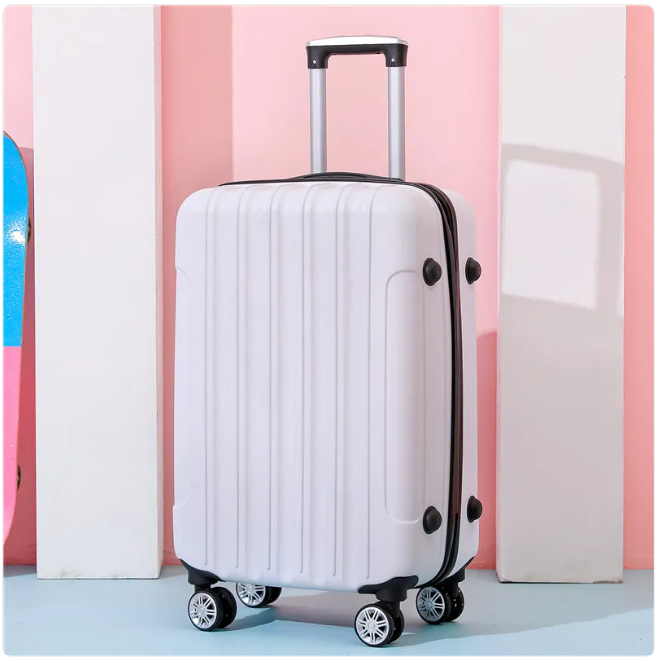 SmoothVoyager Leather Suitcase