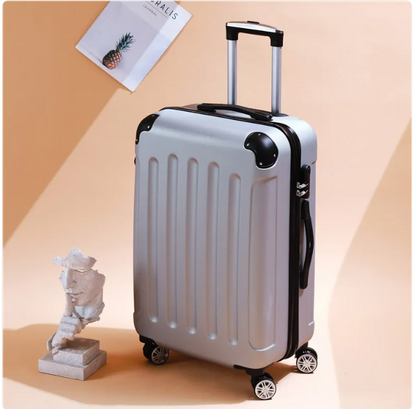 SmoothVoyager Leather Suitcase