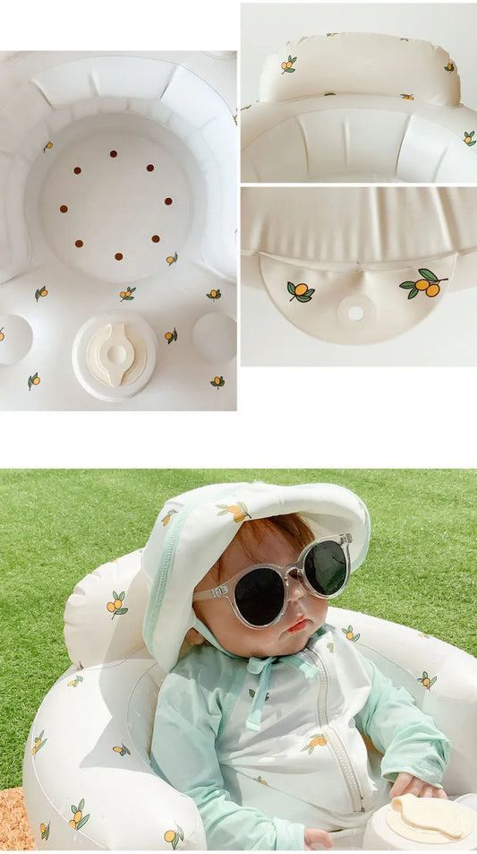 Inflatable Baby Chair for Mealtime & Bath