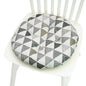 Chair Cushion for Bay Window - Printed Polyester Linen