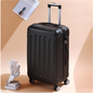 SmoothVoyager Leather Suitcase