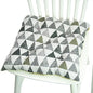 Chair Cushion for Bay Window - Printed Polyester Linen