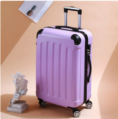 SmoothVoyager Leather Suitcase
