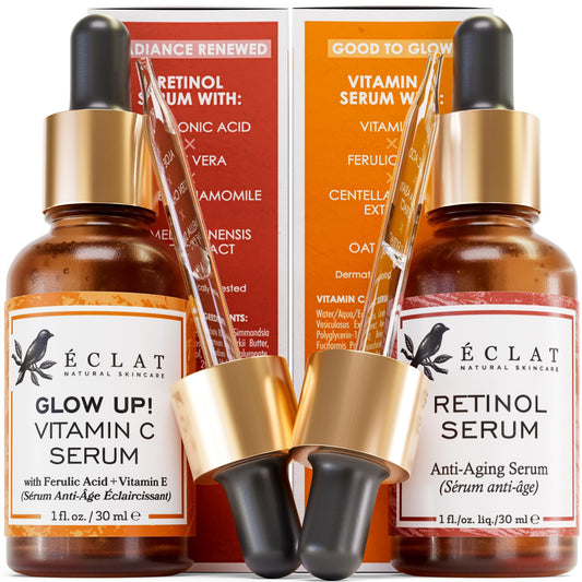 Radiant Serum Set - Vitamin C & Retinol Blend for Anti-Aging