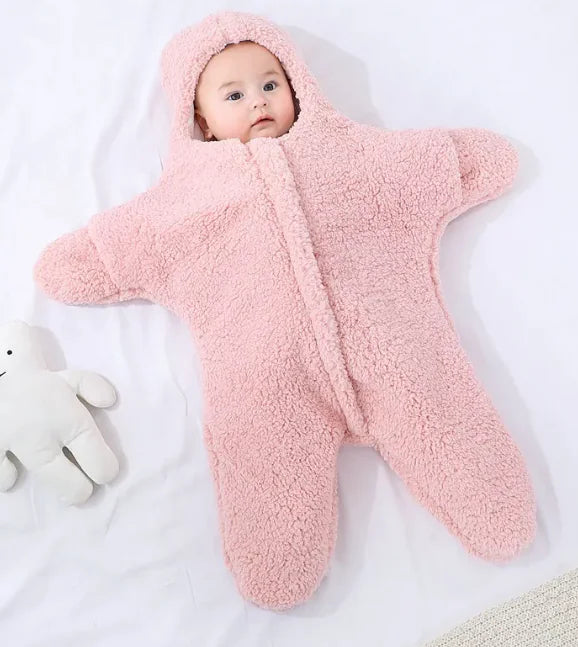 Baby Starfish Onesie, Cozy Newborn Sleeping Bag