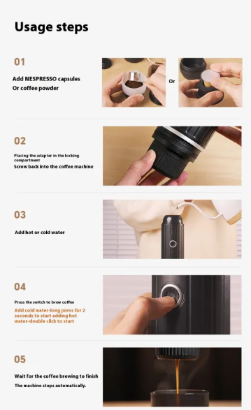 RoadBrew USB Car Coffee Pod Machine