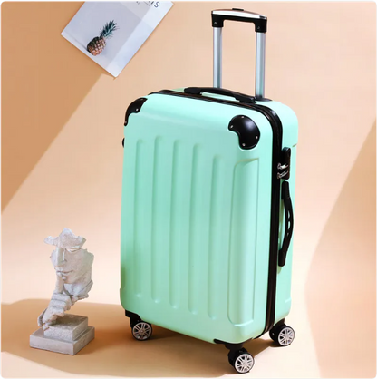 SmoothVoyager Leather Suitcase