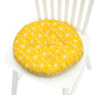 Chair Cushion for Bay Window - Printed Polyester Linen