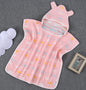 Cotton Baby Bath Towel with Hooded Cape