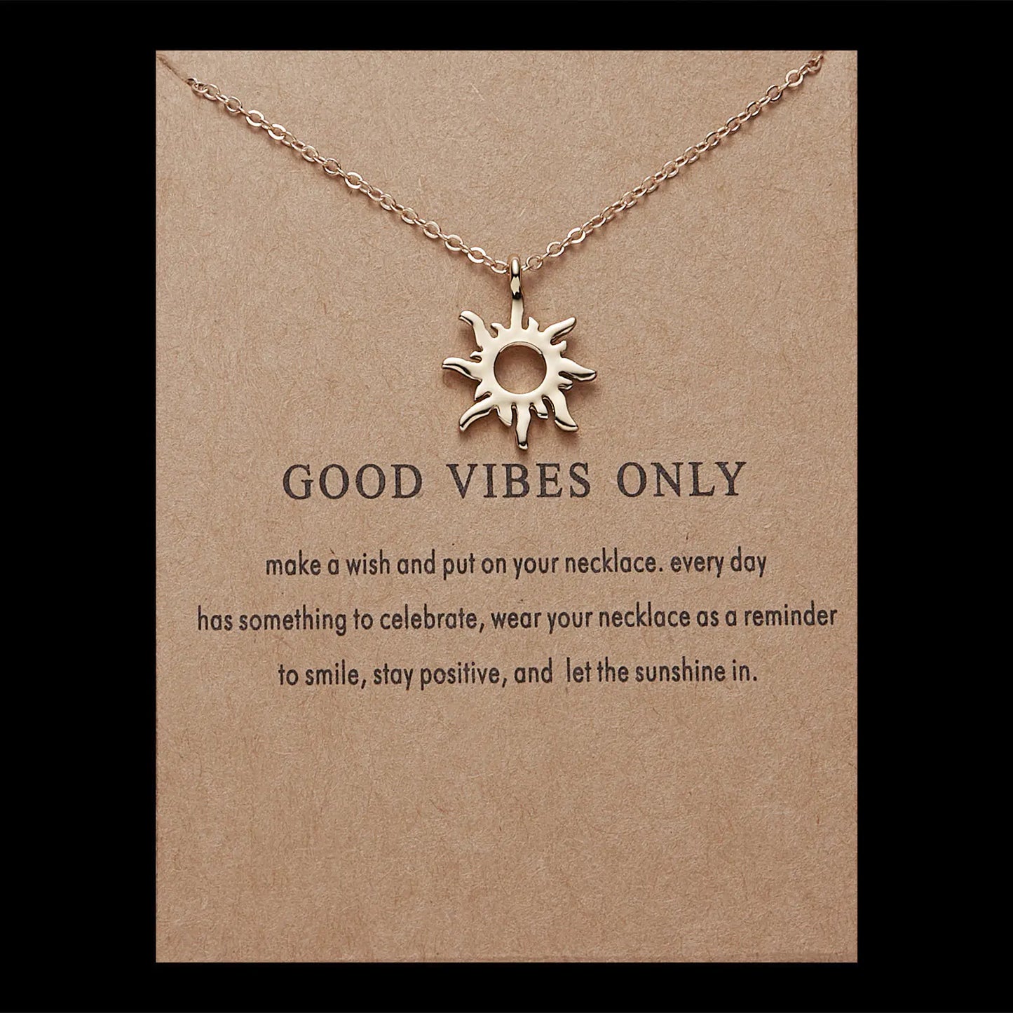 Celestial Sun Alloy Necklace