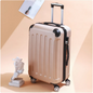 SmoothVoyager Leather Suitcase
