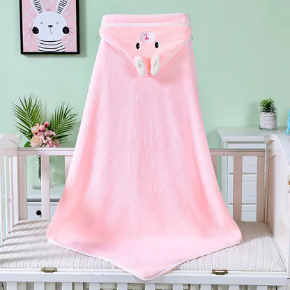 CuddleSoft Bunny & Bear Baby Wrap Towel