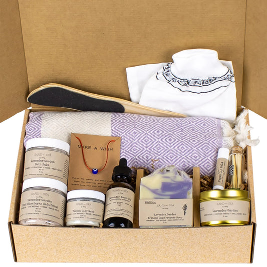 Lavender Luxury Spa Basket - Artisan-Crafted Relaxation Kit
