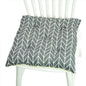 Chair Cushion for Bay Window - Printed Polyester Linen
