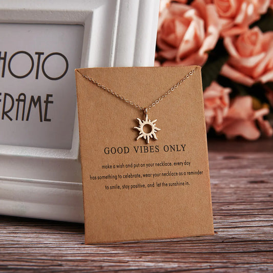 Celestial Sun Alloy Necklace