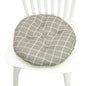 Chair Cushion for Bay Window - Printed Polyester Linen