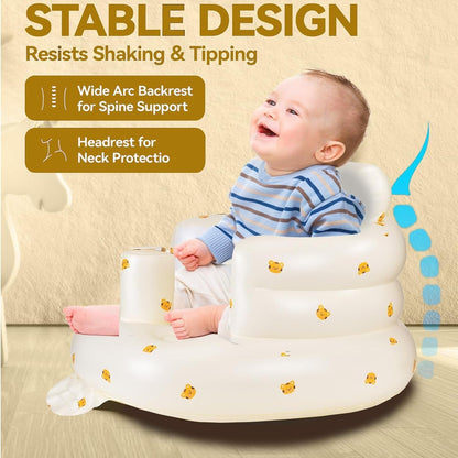 Inflatable Baby Chair for Mealtime & Bath