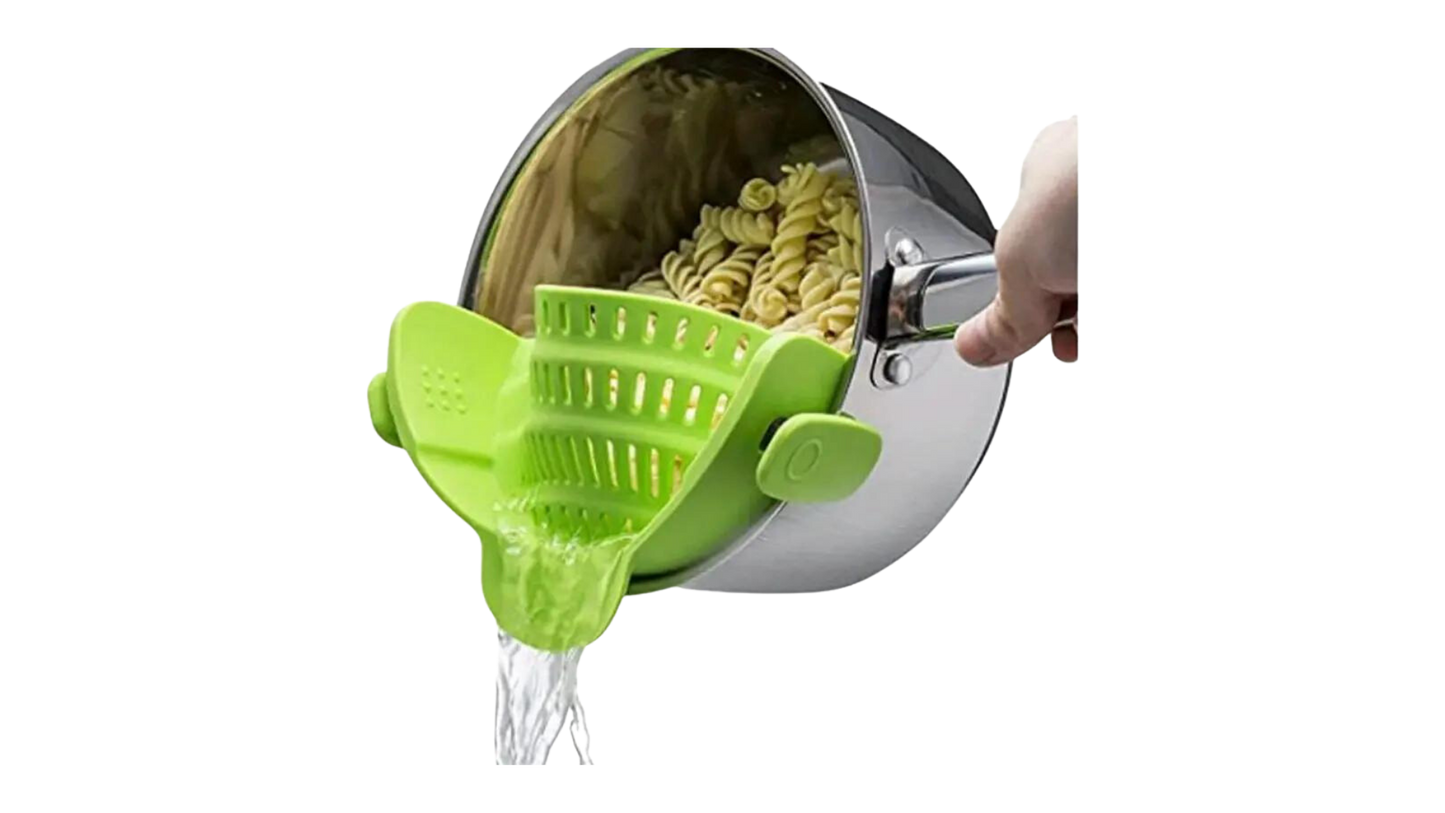 Clip-On Silicone Pot Strainer