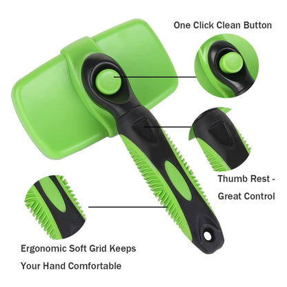 Self Cleaning Slicker Brush for Dogs & Cats