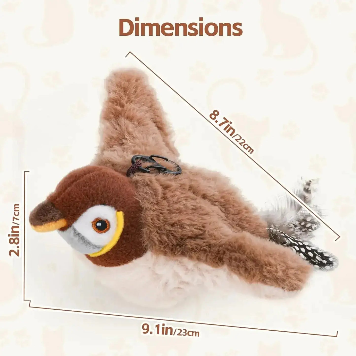 Pounce & Play Bird Toy for Cats
