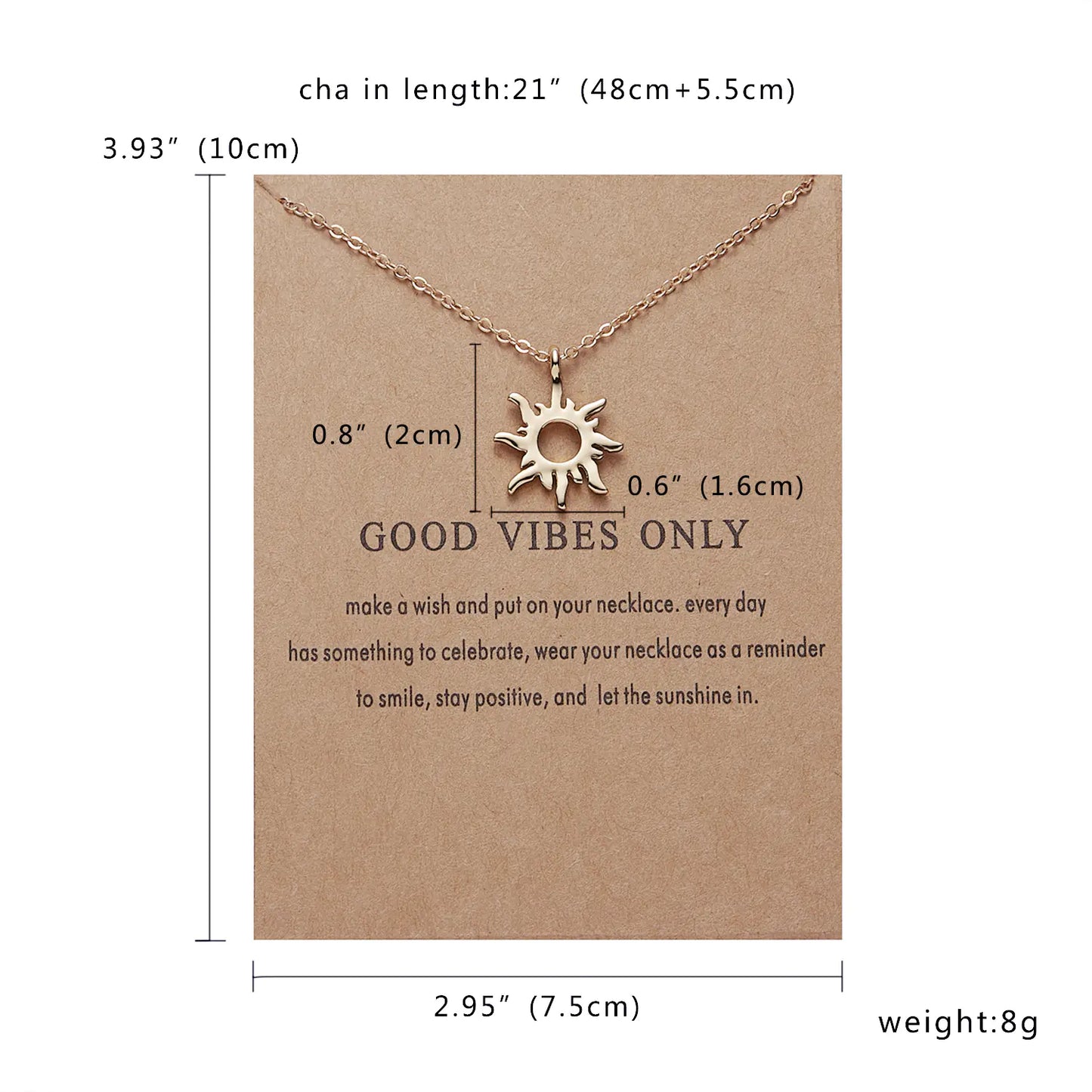 Celestial Sun Alloy Necklace