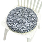 Chair Cushion for Bay Window - Printed Polyester Linen
