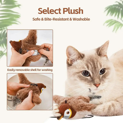 Pounce & Play Bird Toy for Cats