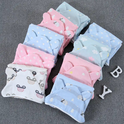Cotton Baby Bath Towel with Hooded Cape