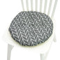 Chair Cushion for Bay Window - Printed Polyester Linen