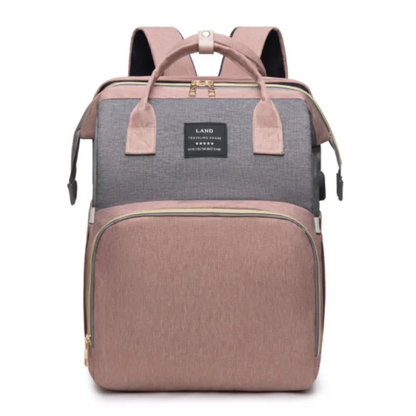 Travel Diaper & Bottle Backpack - Multi-Functional