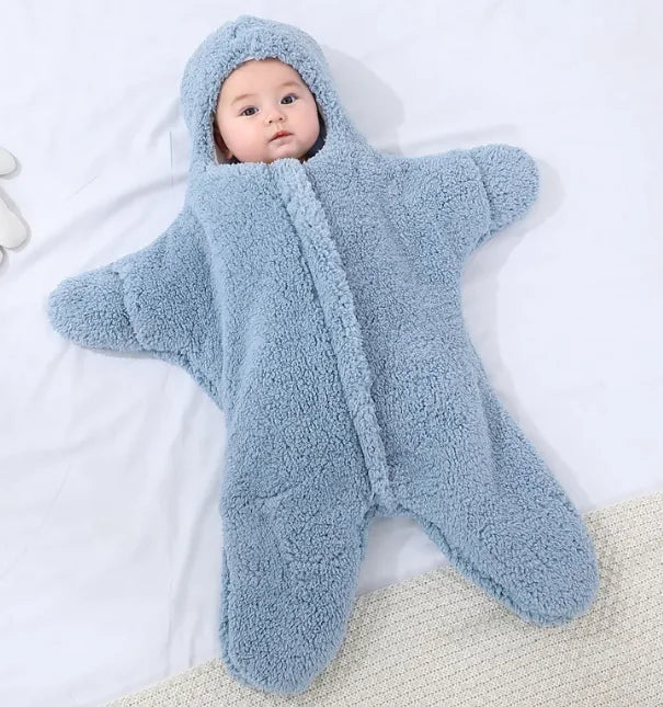 Baby Starfish Onesie, Cozy Newborn Sleeping Bag