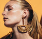 Handcrafted Gold Bamboo Earrings