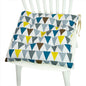Chair Cushion for Bay Window - Printed Polyester Linen