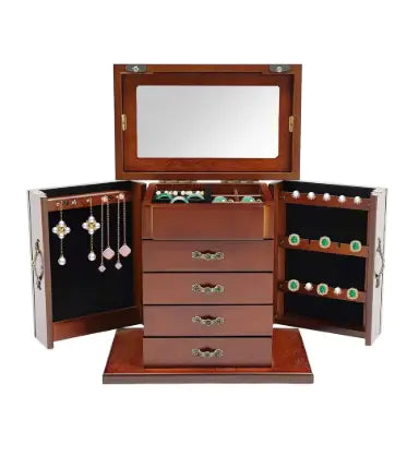Vintage New Zealand Pine Jewelry Chest