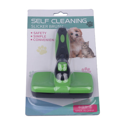 Self Cleaning Slicker Brush for Dogs & Cats