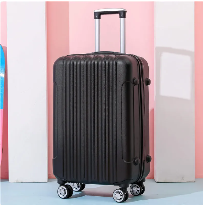 SmoothVoyager Leather Suitcase