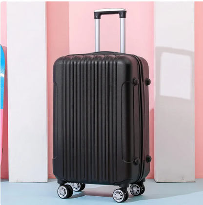 SmoothVoyager Leather Suitcase