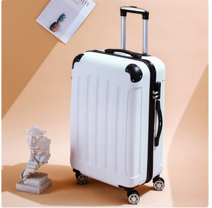 SmoothVoyager Leather Suitcase