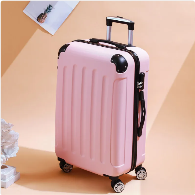 SmoothVoyager Leather Suitcase