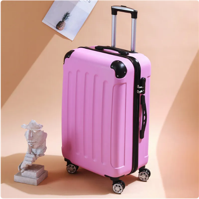 SmoothVoyager Leather Suitcase