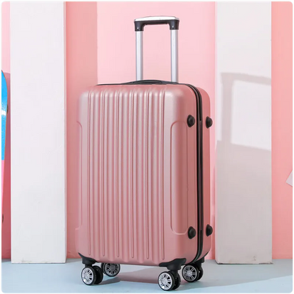 SmoothVoyager Leather Suitcase