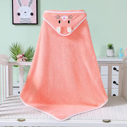 CuddleSoft Bunny & Bear Baby Wrap Towel