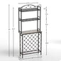 Tall Wine Bottle Stand with Wine Glass Holders