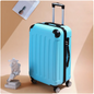 SmoothVoyager Leather Suitcase