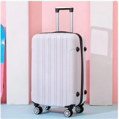 SmoothVoyager Leather Suitcase