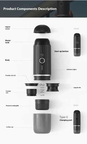 RoadBrew USB Car Coffee Pod Machine