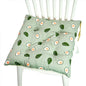 Chair Cushion for Bay Window - Printed Polyester Linen