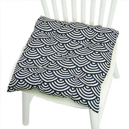 Chair Cushion for Bay Window - Printed Polyester Linen