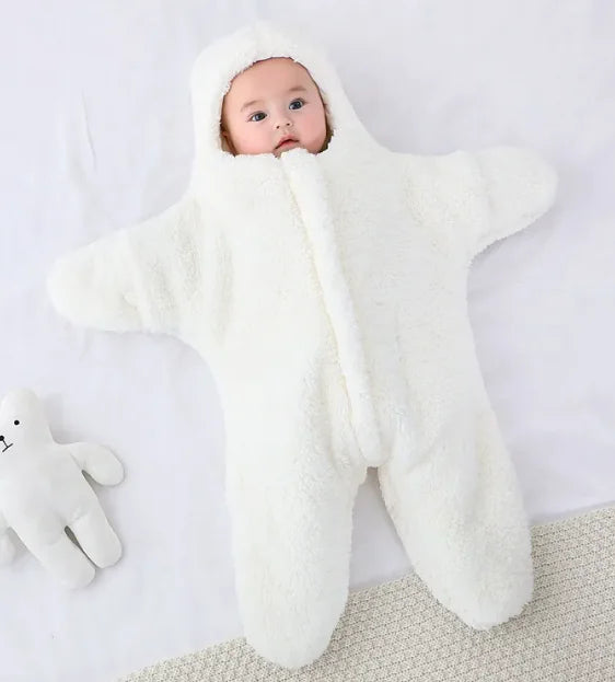 Baby Starfish Onesie, Cozy Newborn Sleeping Bag